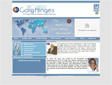 Tablet Screenshot of garg-hinges.com